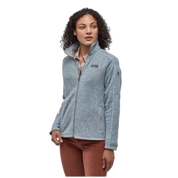 NEW Patagonia Womens Better Sweater Full Zip Jacket NWT M Pale Blue - Picture 2 of 12